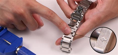 how to remove links from a watch strap.